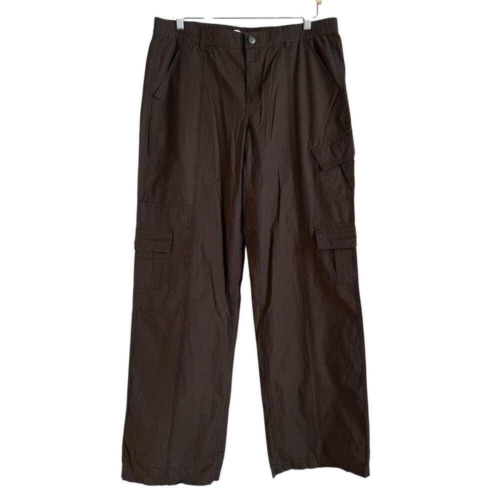 Pacsun Women’s Brown 90's Baggy Cargo Pant Low Rise Puddle Size Medium NEW